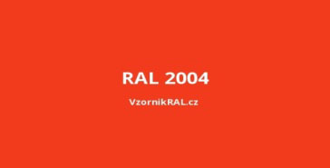 Couleur rouge RAL 2004