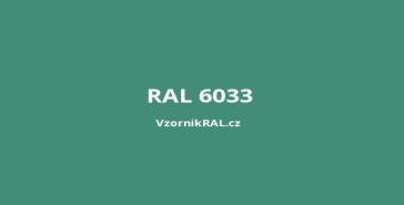 Dark green color RAL 6033